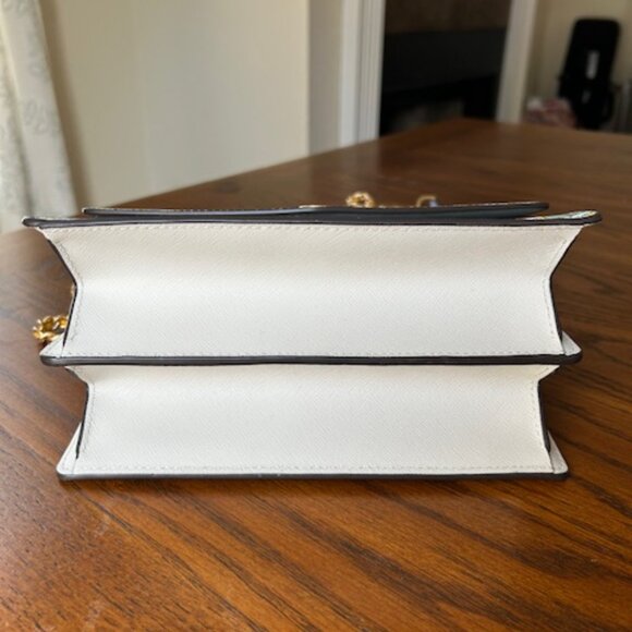 Tory Burch Robinson Shoulder Bag Northern Blue Basket Weave - Picture 11 of 16